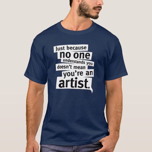Camisa do sarcasmo do Pseudo-Artista (Frente)
