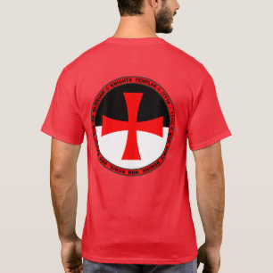 Camisa do selo da brasão de Templar dos cavaleiro