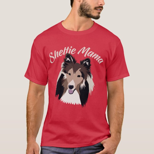 Camisa do Sheepdog T do Mama Bonito Shetland de (Frente)