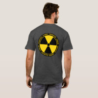 Camisa do Símbolo de Radiação Amarelo (impressão t