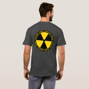 Camisa do Símbolo de Radiação Amarelo (impressão t