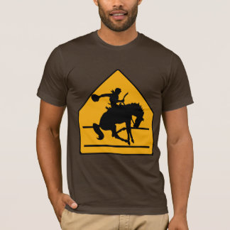 Camisa do sinal da faixa de travessia do vaqueiro