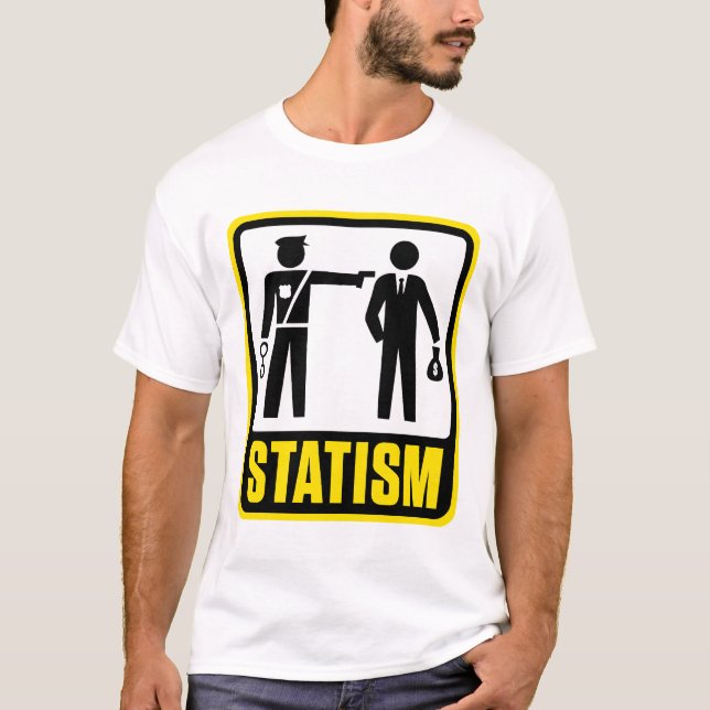 Camisa do sinal de aviso do Statism (Frente)