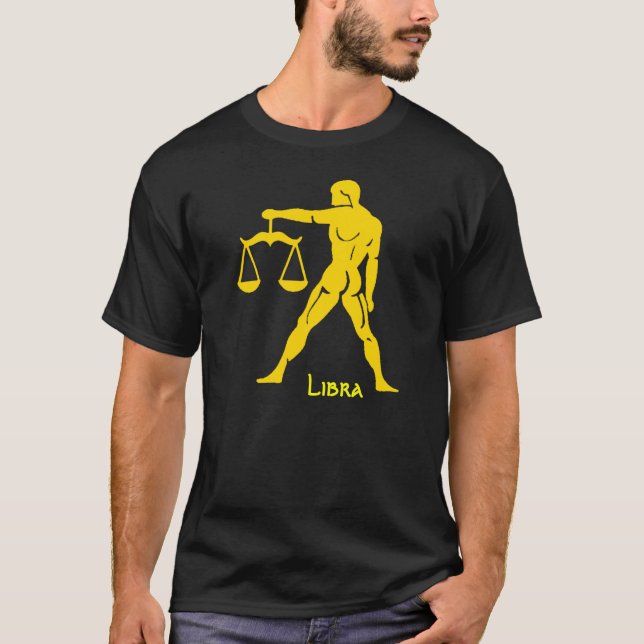 Camisa do sinal t do zodíaco do horóscopo do Libra (Frente)