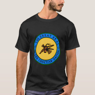 Camisa do Sinalizador da Nação de Choctaw Dupla -