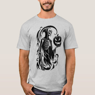 Camisa do Skeleton do Halloween abstrato