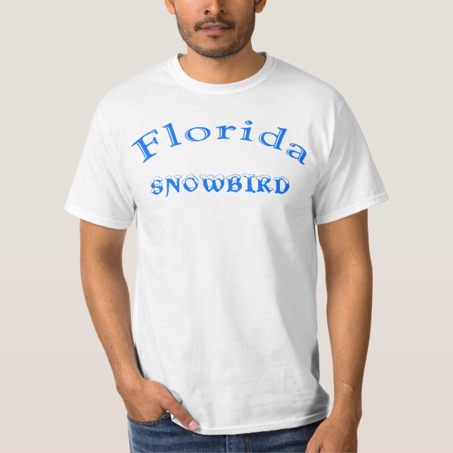 Camisa do Snowbird de Florida para homens (Frente)