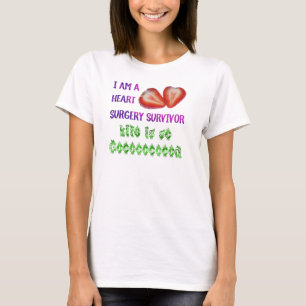 Camisa do sobrevivente da cirurgia cardíaca