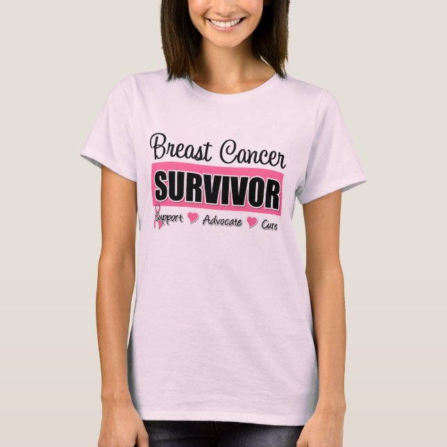 Camisa do sobrevivente do cancro da mama (Frente)
