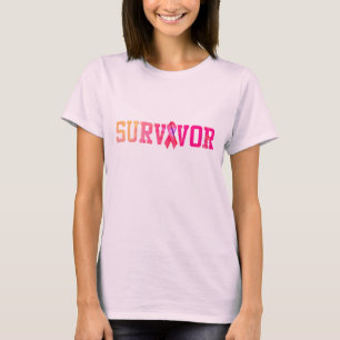 Camisa do sobrevivente do cancro da mama