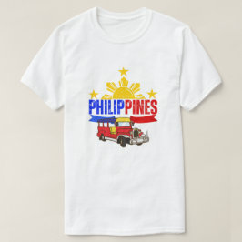 Camisa do Sol das Filipinas | Jeepney | Camisa de 