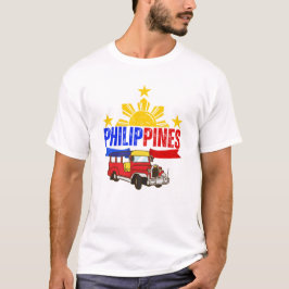 Camisa do Sol das Filipinas | Jeepney | Camisa de 