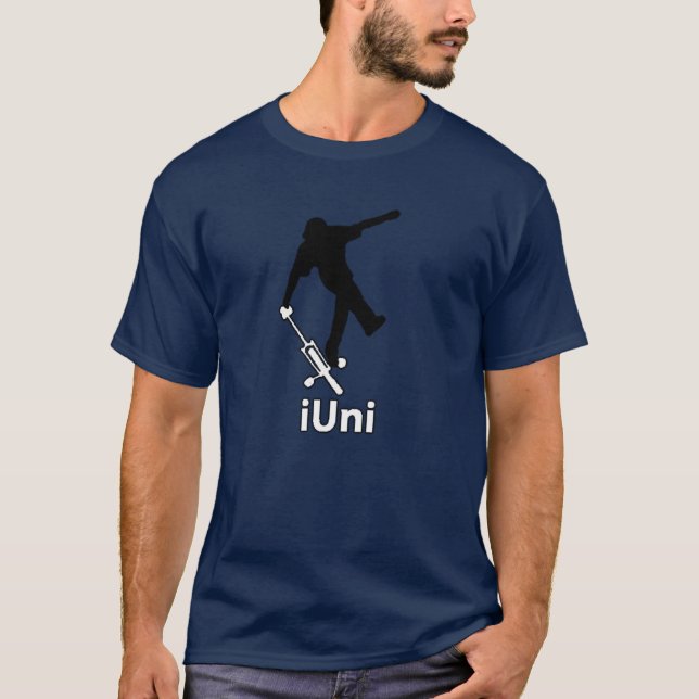camisa do sólido do iUni (Frente)