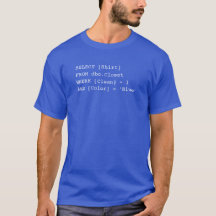 Camisa do SQL - azul