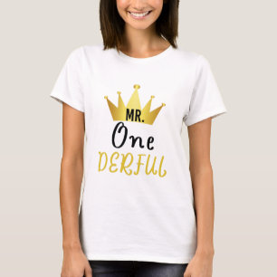 Camisa do Sr. Onederful T-Shirt Meninos Primeiro A