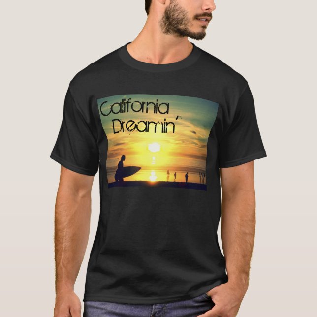 Camisa do surfista de Califórnia Dreamin (Frente)