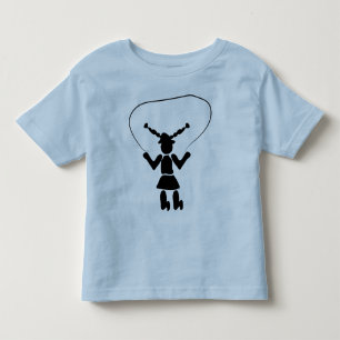 Camisa do T das crianças da corda de salto