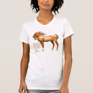 Camisa do T das mulheres das citações do cavalo 