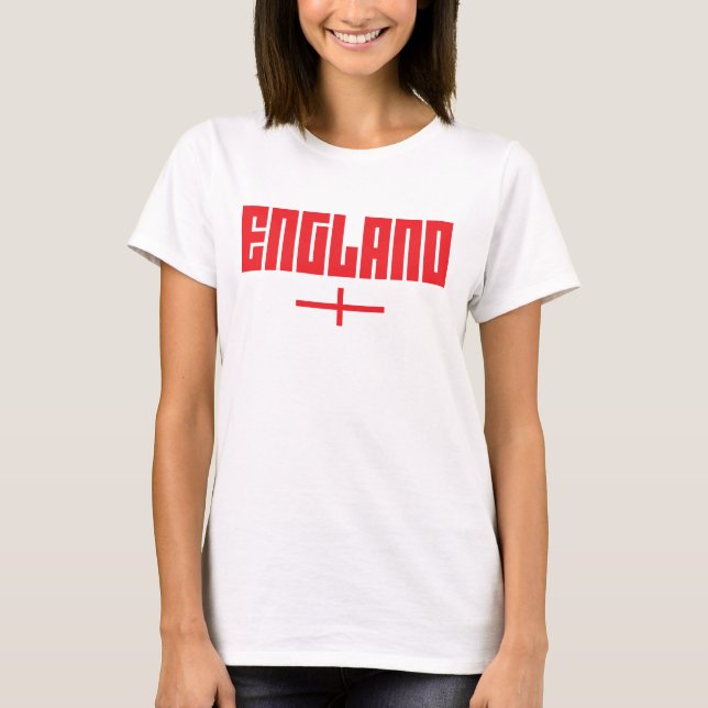 Camisa do T das mulheres de Inglaterra (Frente)