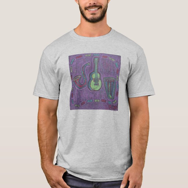 Camisa do T dos homens TODO esse jazz (Frente)