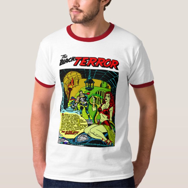 Camisa do terror preto de 1950 (Frente)
