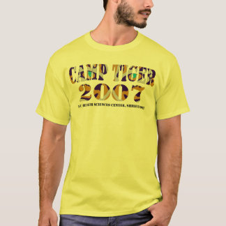 camisa do tigre do acampamento