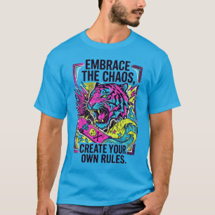 Camisa do Tigre NeonStreetwear Abrace o Caos Skate