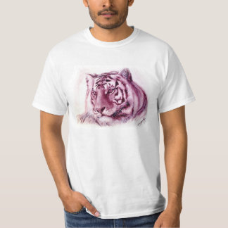 Camisa do tigre - tigre monocromático da pintura a