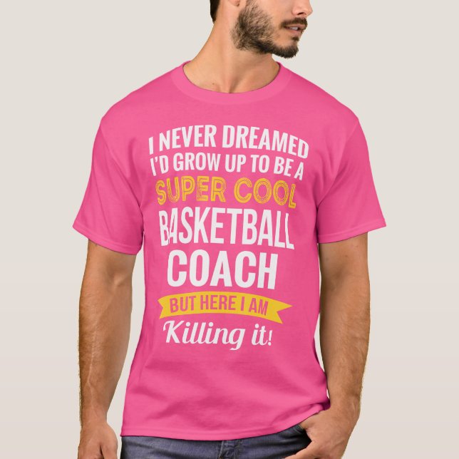 Camisa do treinador de basquetebol é engraçada (Frente)