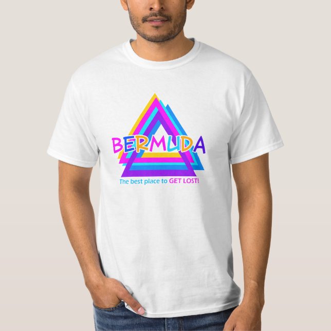 Camisa do TRIÂNGULO de BERMUDA - escolha o estilo (Frente)