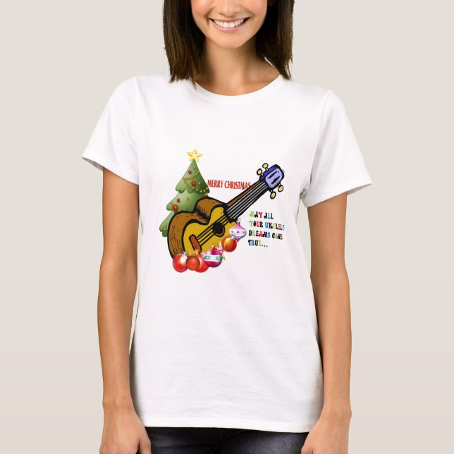 Camisa do Ukulele do Natal (Frente)