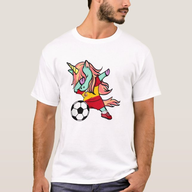 Camisa do Unicórnio de Futebol Espanhol Dabbing  (Frente)