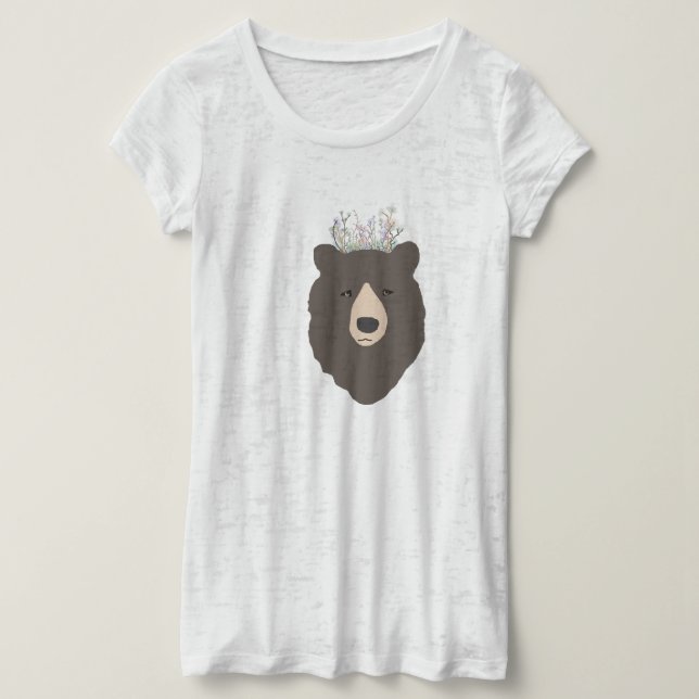 Camisa do Urso com coroa (Frente do Design)