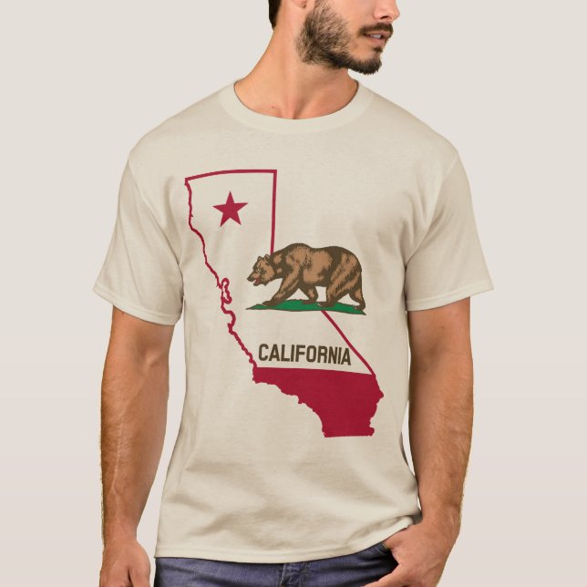 Camisa do urso da república de Califórnia (Frente)