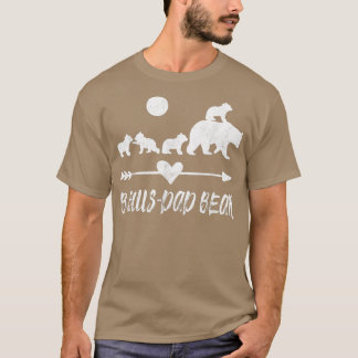 Camisa do Urso de Pai de Bônus com Quatro Cubos de