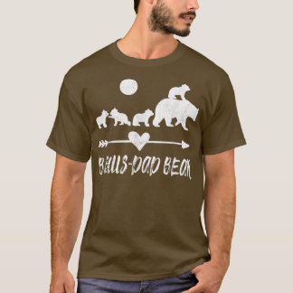 Camisa do Urso de Pai de Bônus com Quatro Cubos de