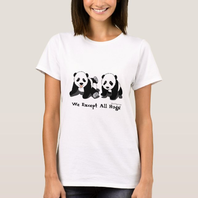 Camisa do urso de panda da boneca das senhoras (Frente)