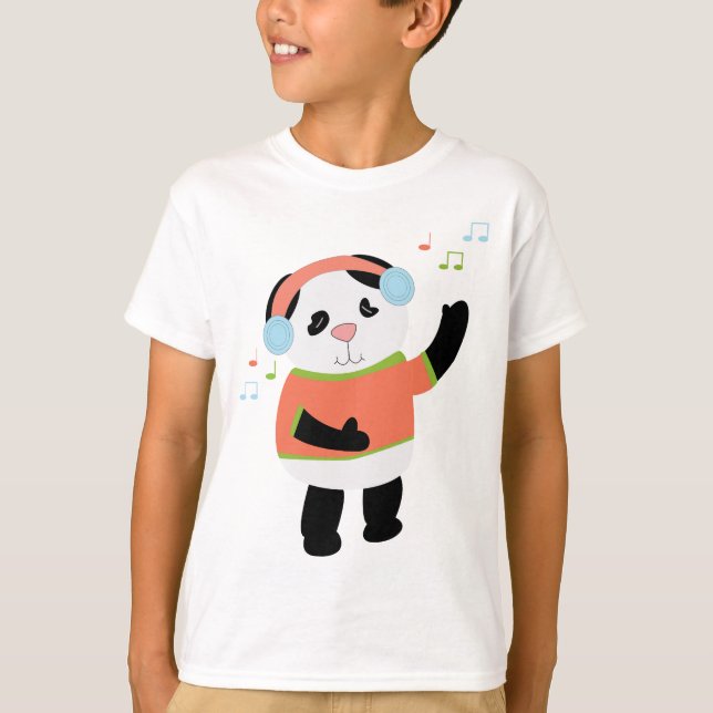 Camisa Do Urso De Panda Enroscada (Frente)