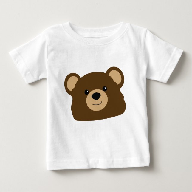 Camisa do urso de ursinho para o bebê (Frente)