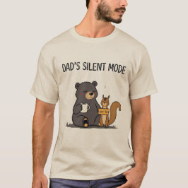 Camisa do Urso Engraçado no Modo Silencioso do Pap