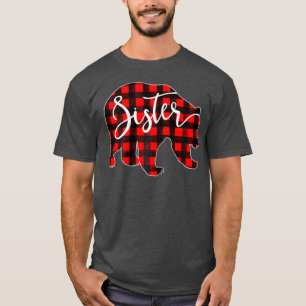 Camisa Do Urso Irmã Da Xadrez Vermelha Correspond