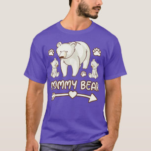 Camisa do urso mamãe, mamãe 2 camisa do filhote mã