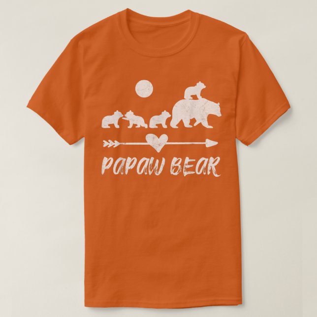 Camisa do Urso Papaw com quatro Cubs de Urso Bonit (Frente do Design)
