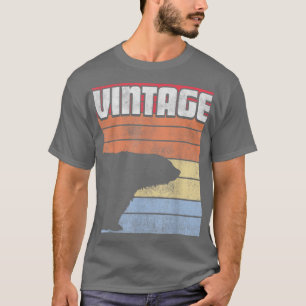Camisa Do Urso Polar Estilo Retro Homens Vintage M