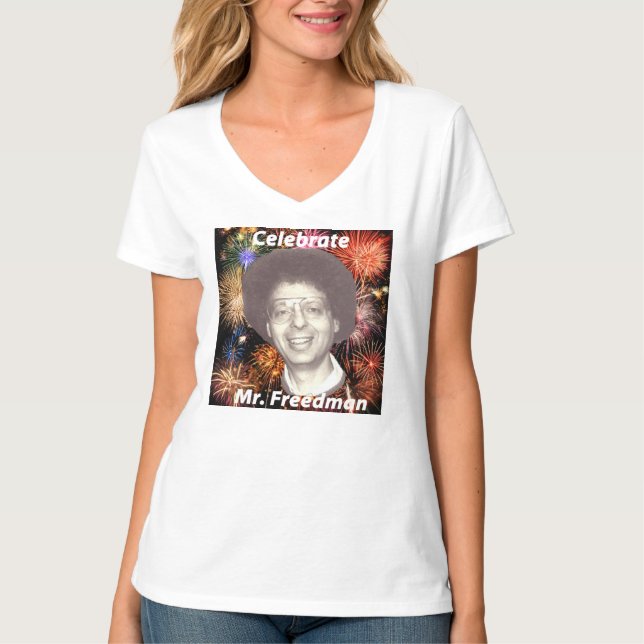 Camisa do V-pescoço de Hane (Frente)