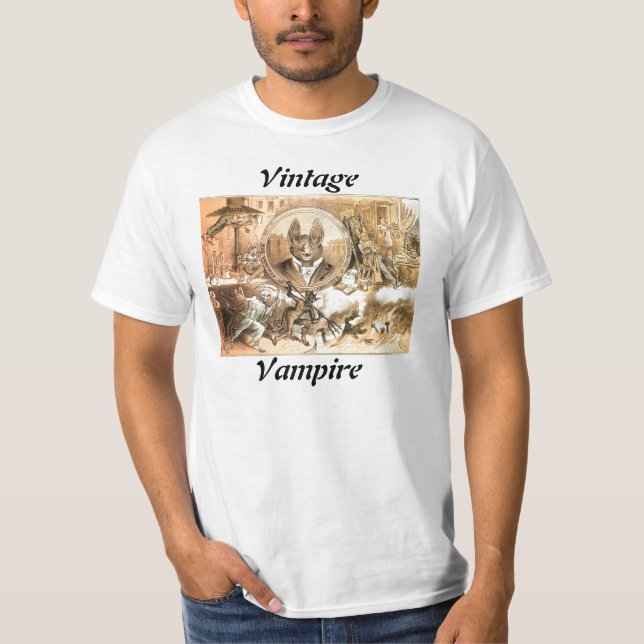 Camisa do vampiro do vintage (Frente)