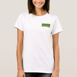 Camisa do Vegan com uma lista de razões ir vegan
