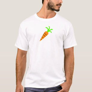Camisa do vegetal da cenoura do vetor