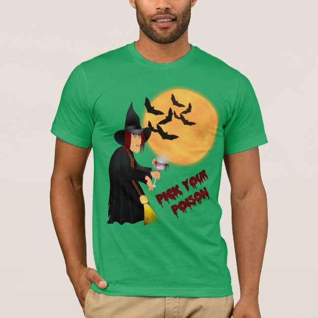Camisa do veneno do Dia das Bruxas (Frente)