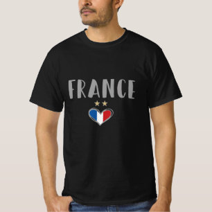 Camisa do Ventilador de Futebol da França com cor